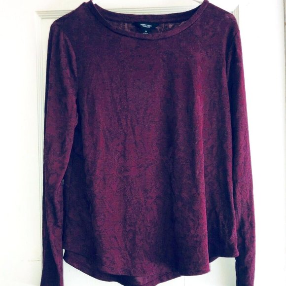 Women's Simply Vera Wang Floral Jacquard Long Slee - Picture 1 of 3